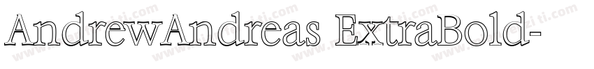 AndrewAndreas ExtraBold字体转换